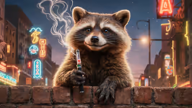 Cannabis Raccoon
